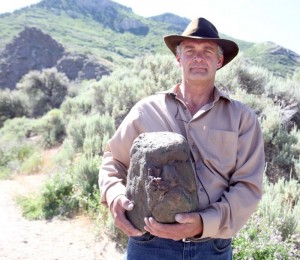 Todd May of Ogden believes he has found a fossil Bigfoot skull.