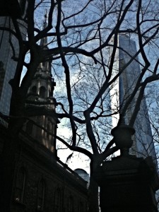 St. paul's Church and the Freedom Tower