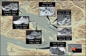 vancouver island human foot map