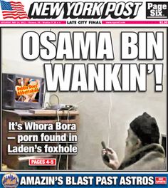 New York Post tabloid - Bigfoot Spotted in New Jersey